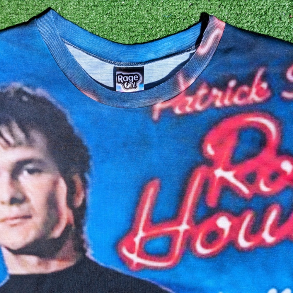Patrick Swayze 1980s Retro Original Road House Last Call Front/Back M Shirt NWOT - Picture 2 of 4